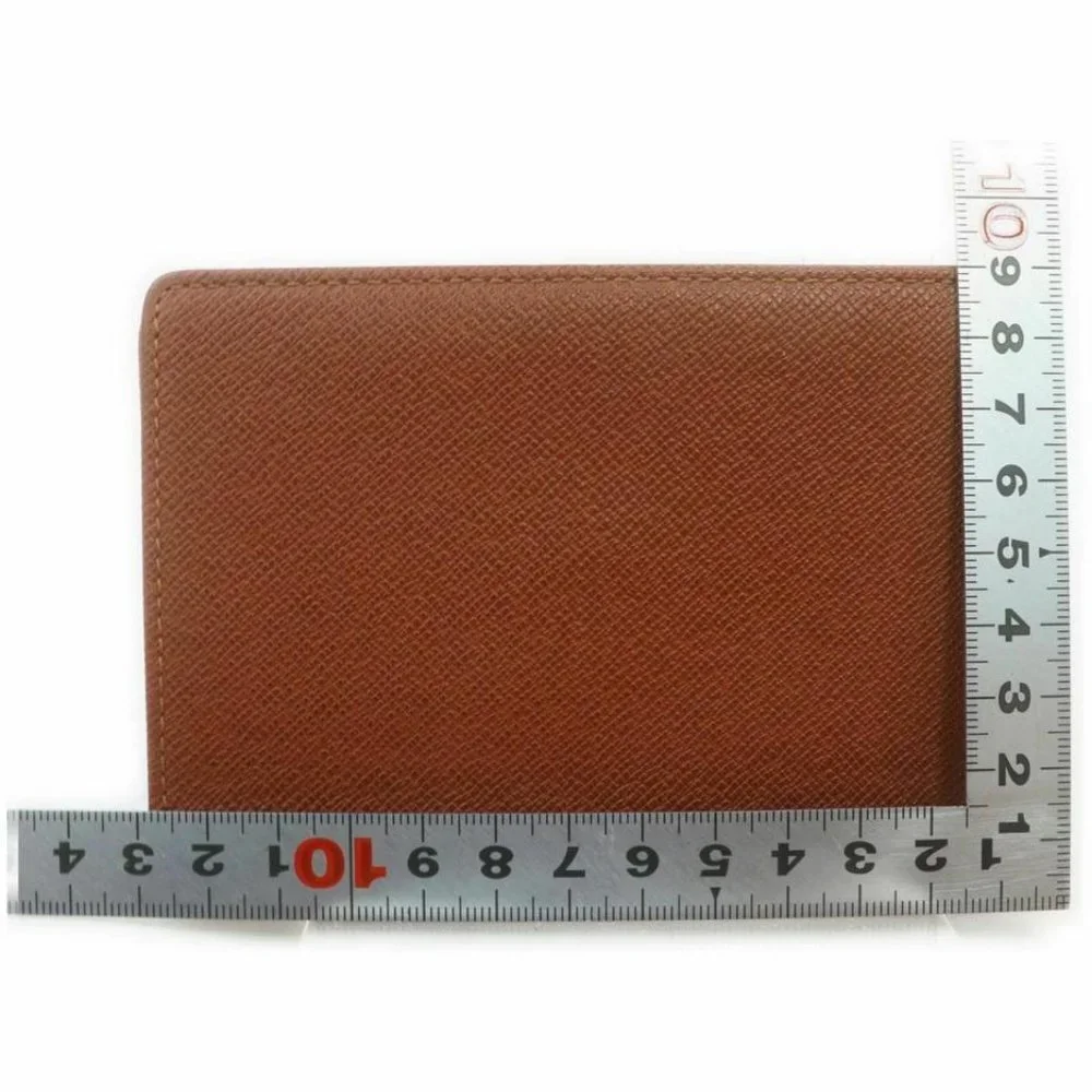 Louis Vuitton Brown Leather Card Case Pass Holder